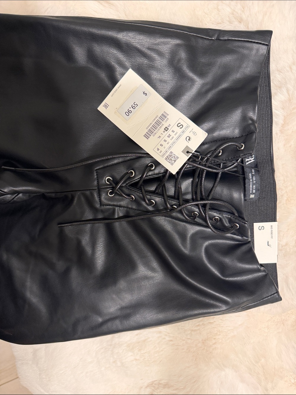Zara Black  Leather pant